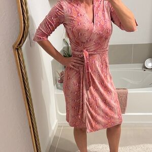 Diane Von Furstenburg 100% silk New Julian Two size 10 vintage iconic DVF snake